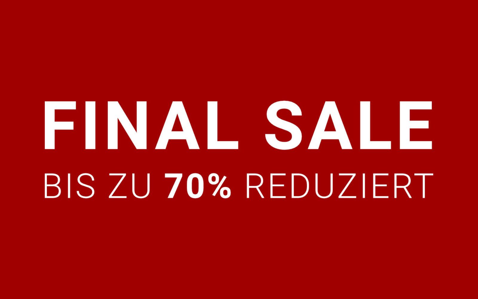 Final Sale bei Jeans Fritz