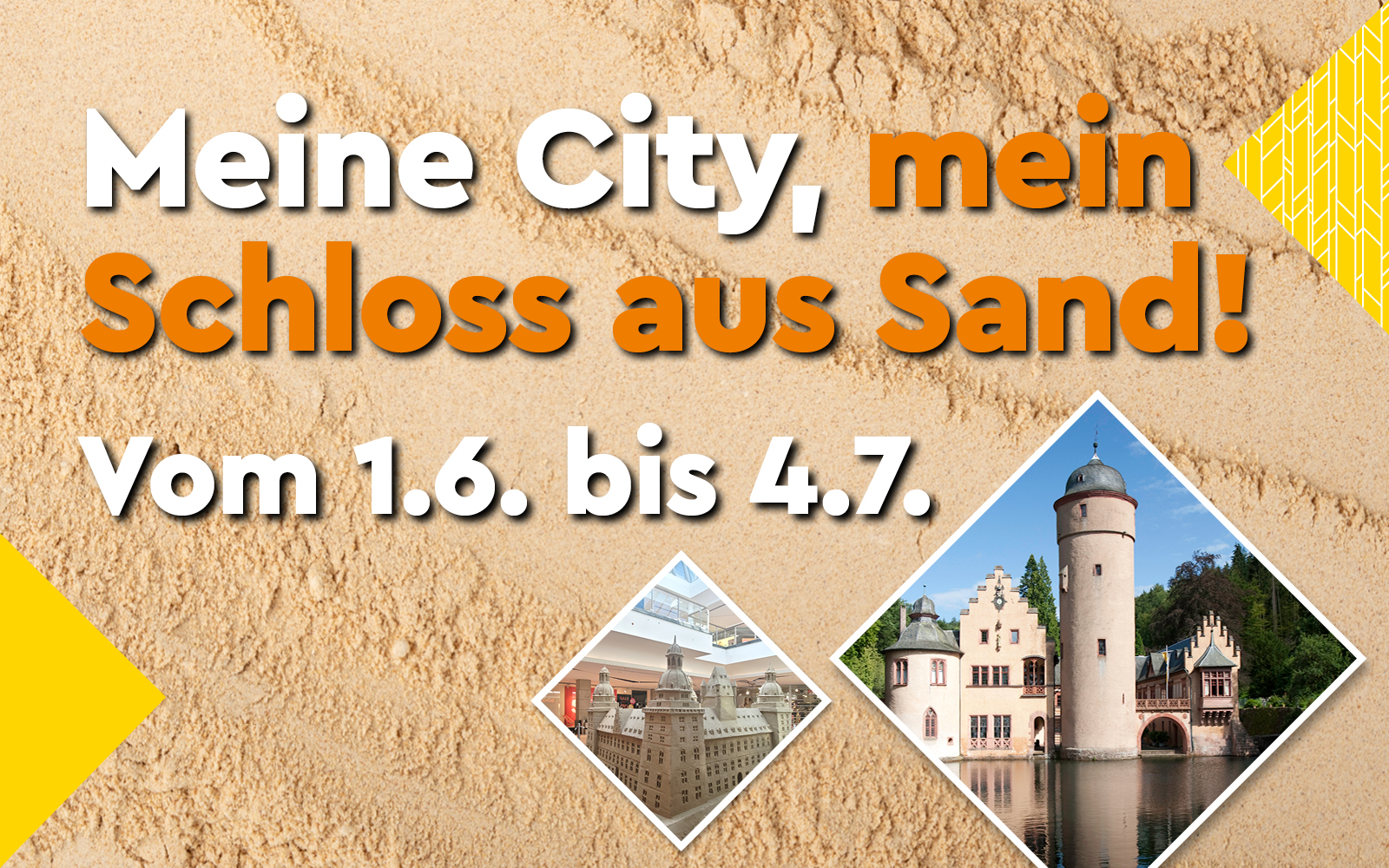Sand trifft Schlossromantik in der City Galerie Aschaffenburg