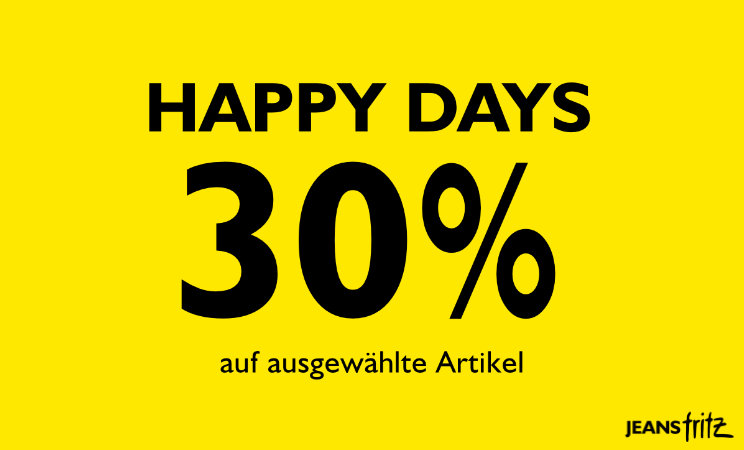 HAPPY DAYS bei JEANS FRITZ